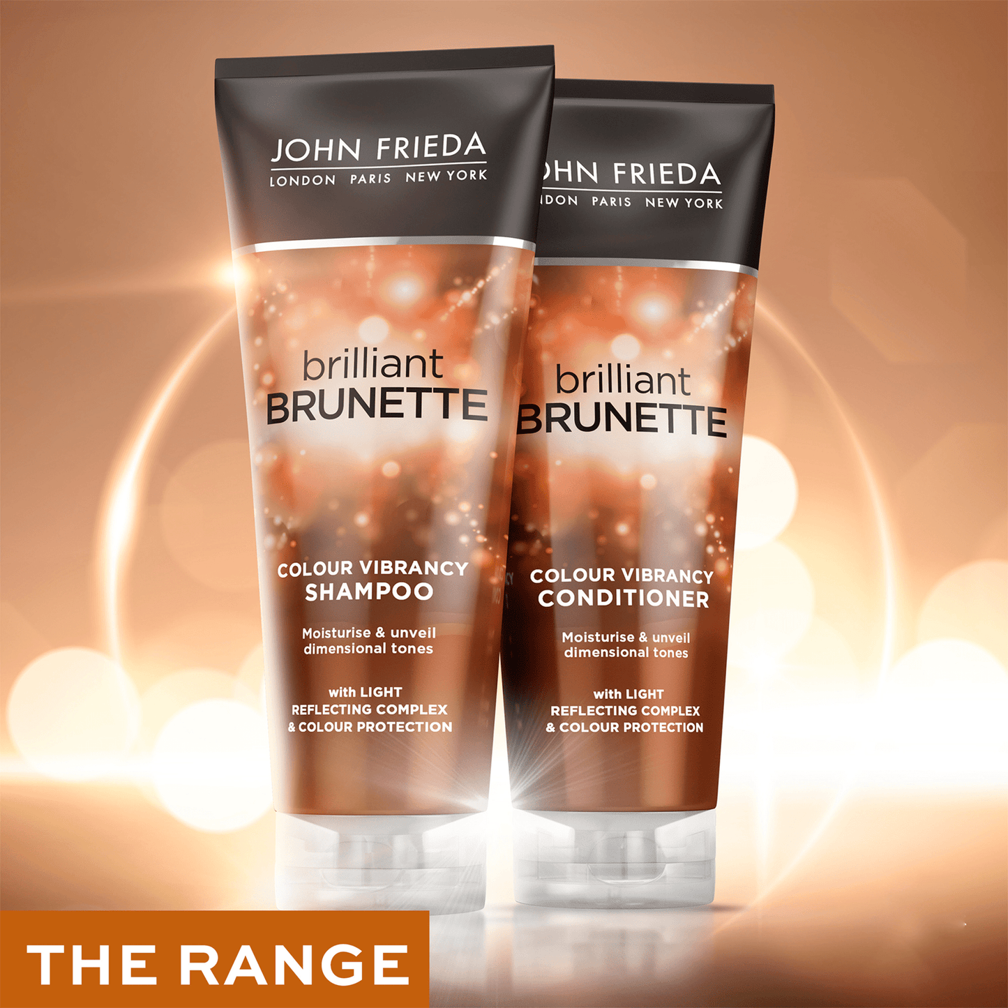 John Frieda Brilliant Brunette Colour Protecting Moisturising Shampoo 250Ml