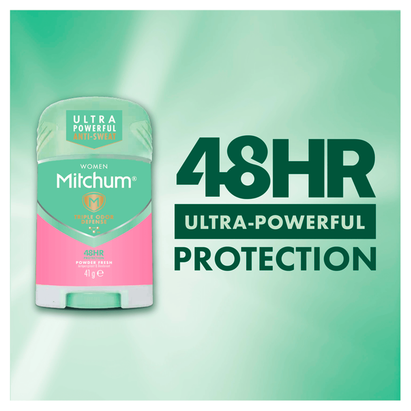 Mitchum Advanced Women's 48hr Protection Powder Fresh Deodorant Stick 41g