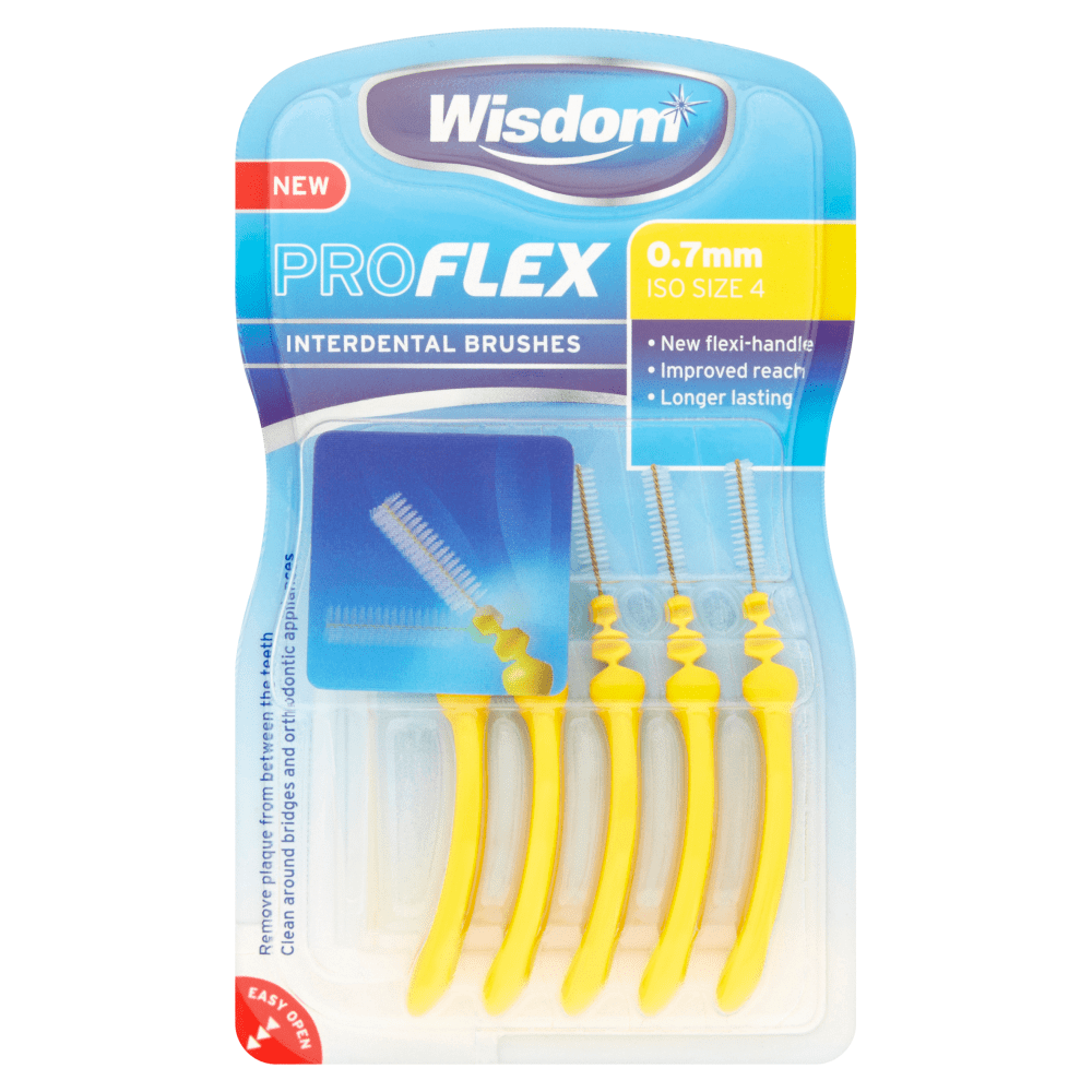 Wisdom Proflex Interdental Brushes 0.7mm 5 Pack