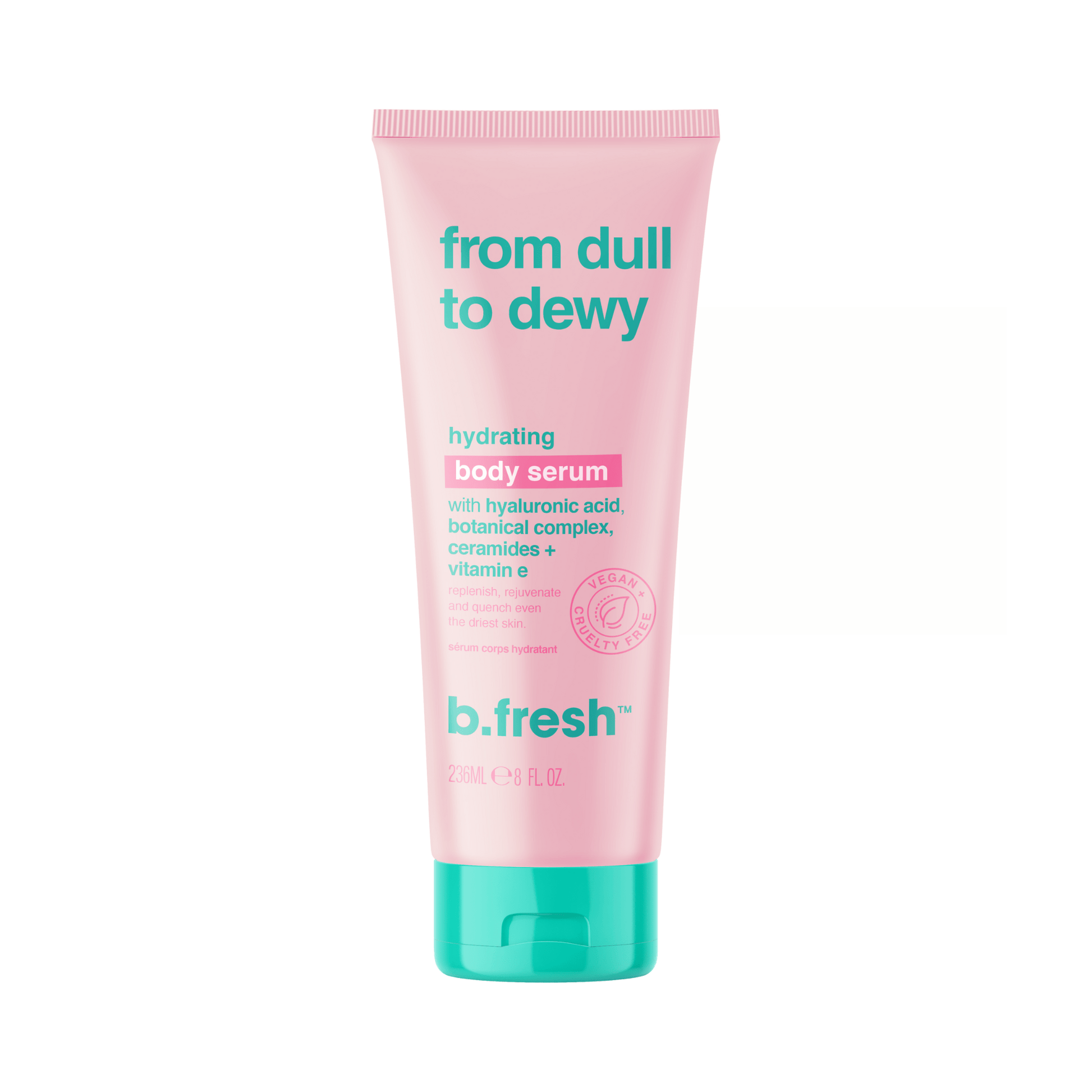b.fresh from dull to dewy - hydrating body serum 236ml