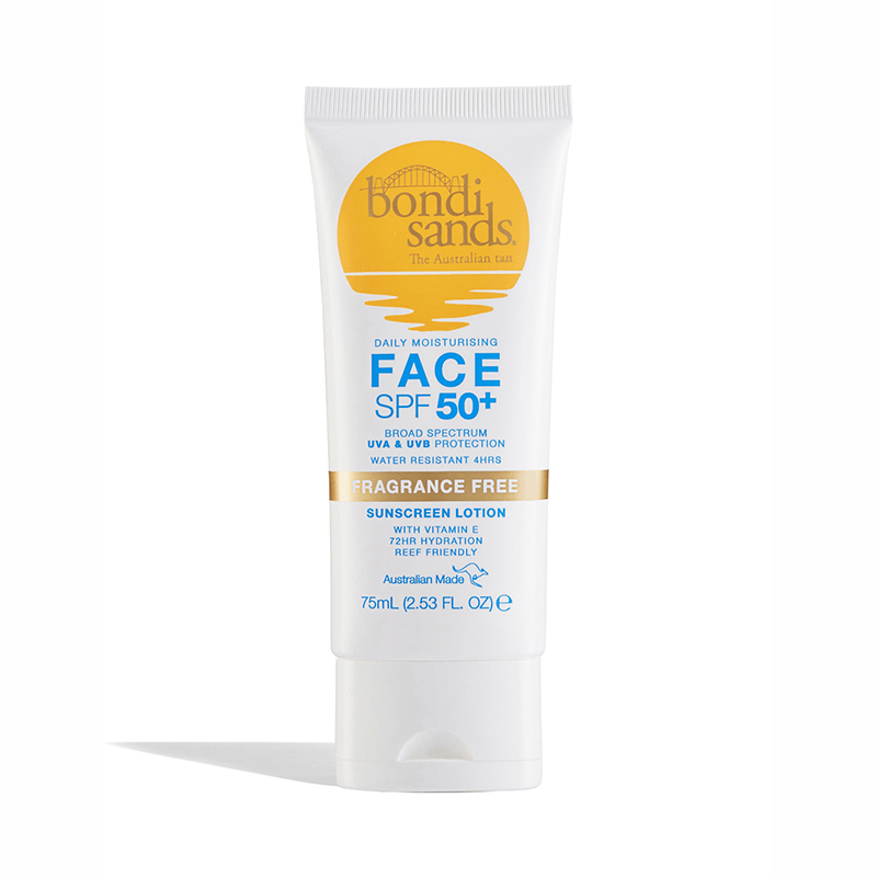 Bondi Sands Fragrance Free Face Sunscreen SPF50+ 75ml