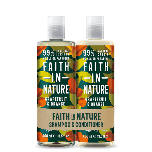 Faith In Nature Grapefruit & Orange Shampoo & Conditioner Banded Pack 2 x 400ml