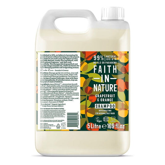 Faith In Nature Shampoo Grapefruit & Orange 5 Litre