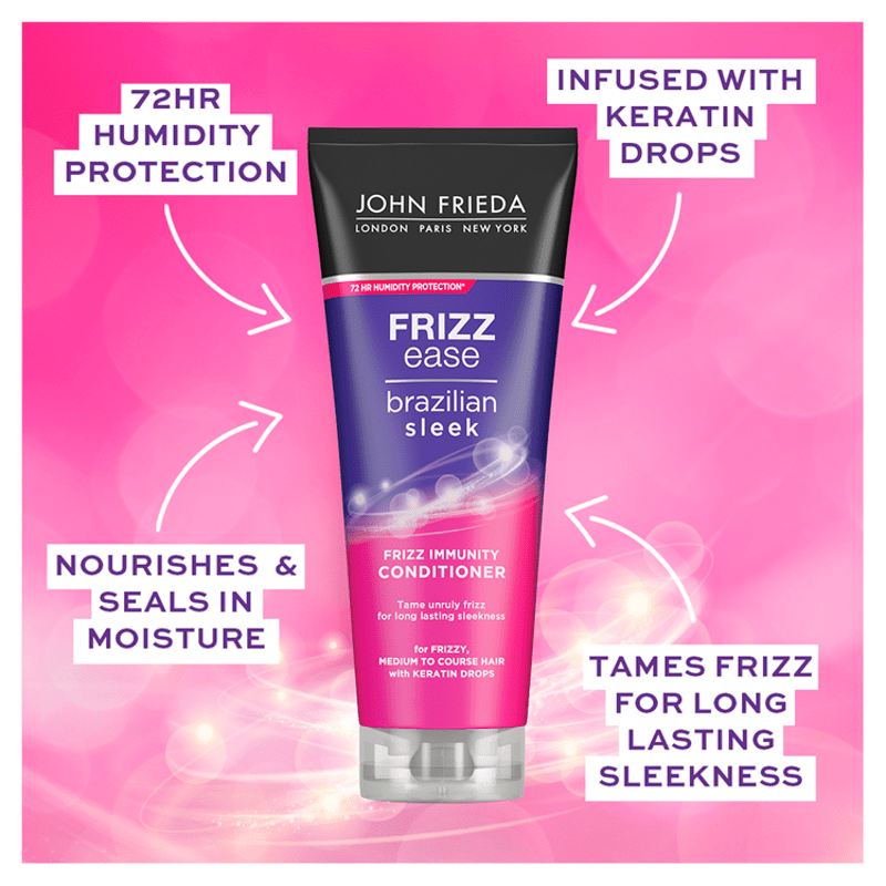 John Frieda Brazilian Sleek Frizz Immunity Conditioner 250Ml