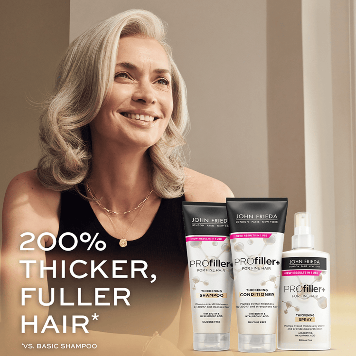 John Frieda PROfiller+ Thickening Shampoo 250ml