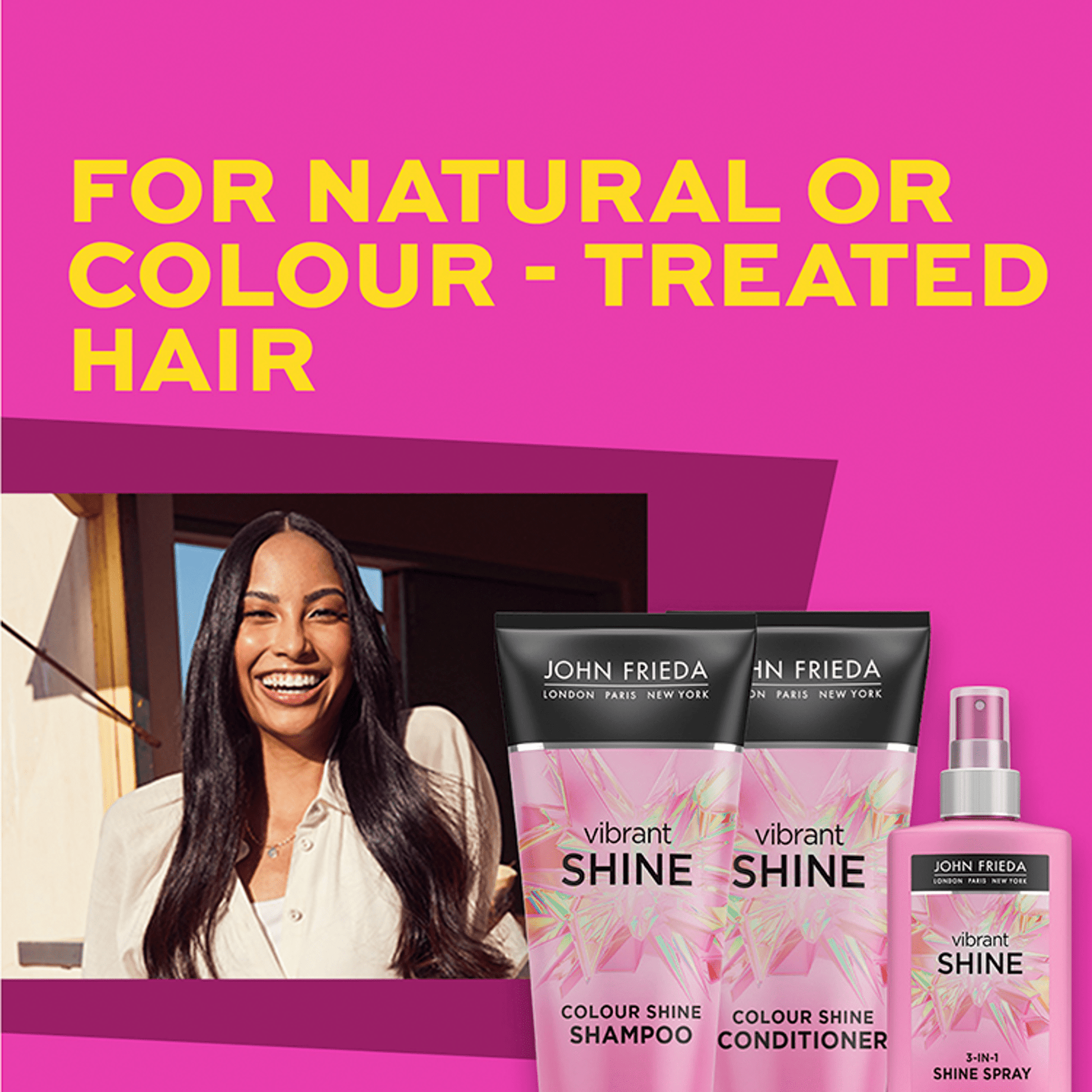 John Frieda Vibrant Shine 3 in 1 Shine Spray 150ml