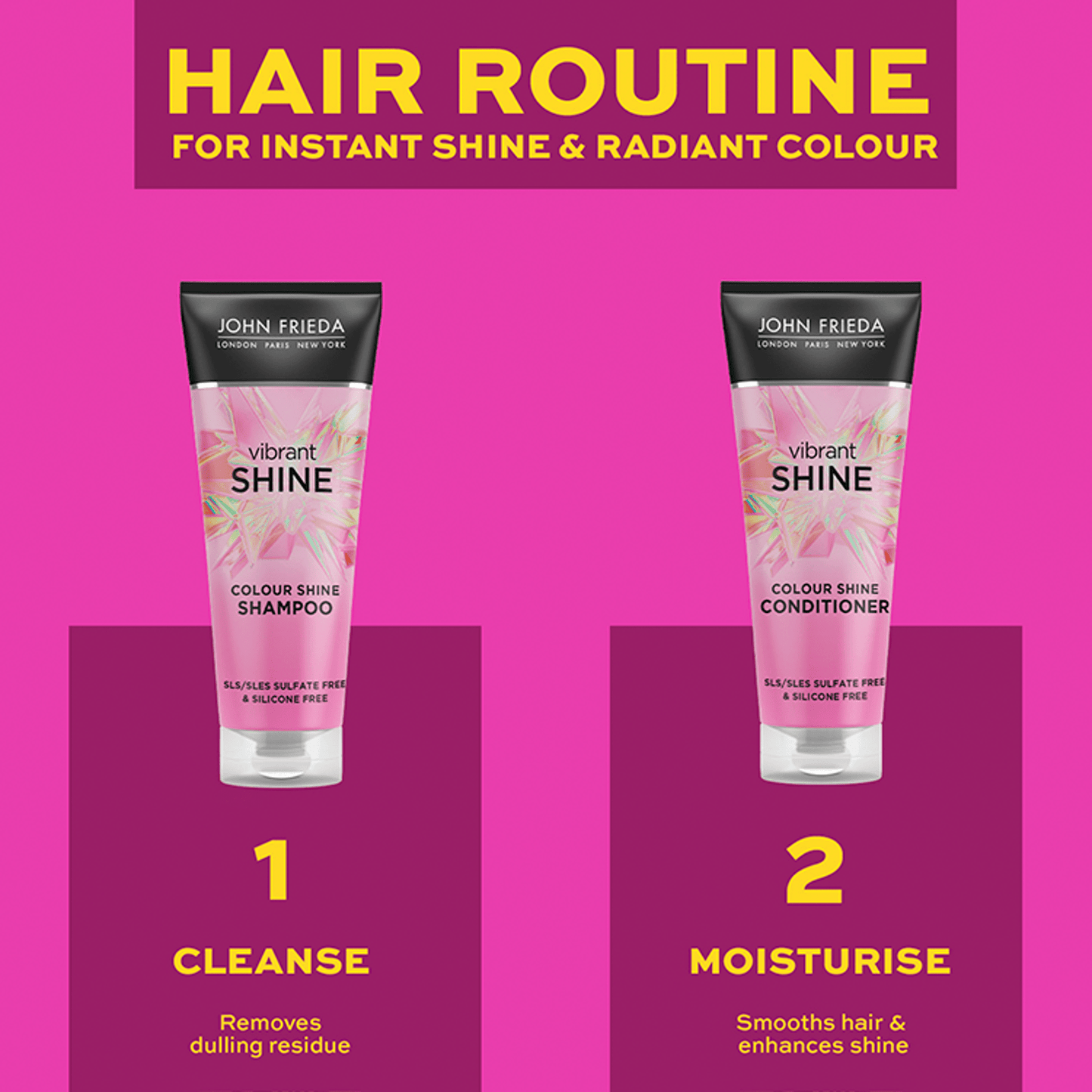 John Frieda Vibrant Shine Colour Shine Conditioner 250ml