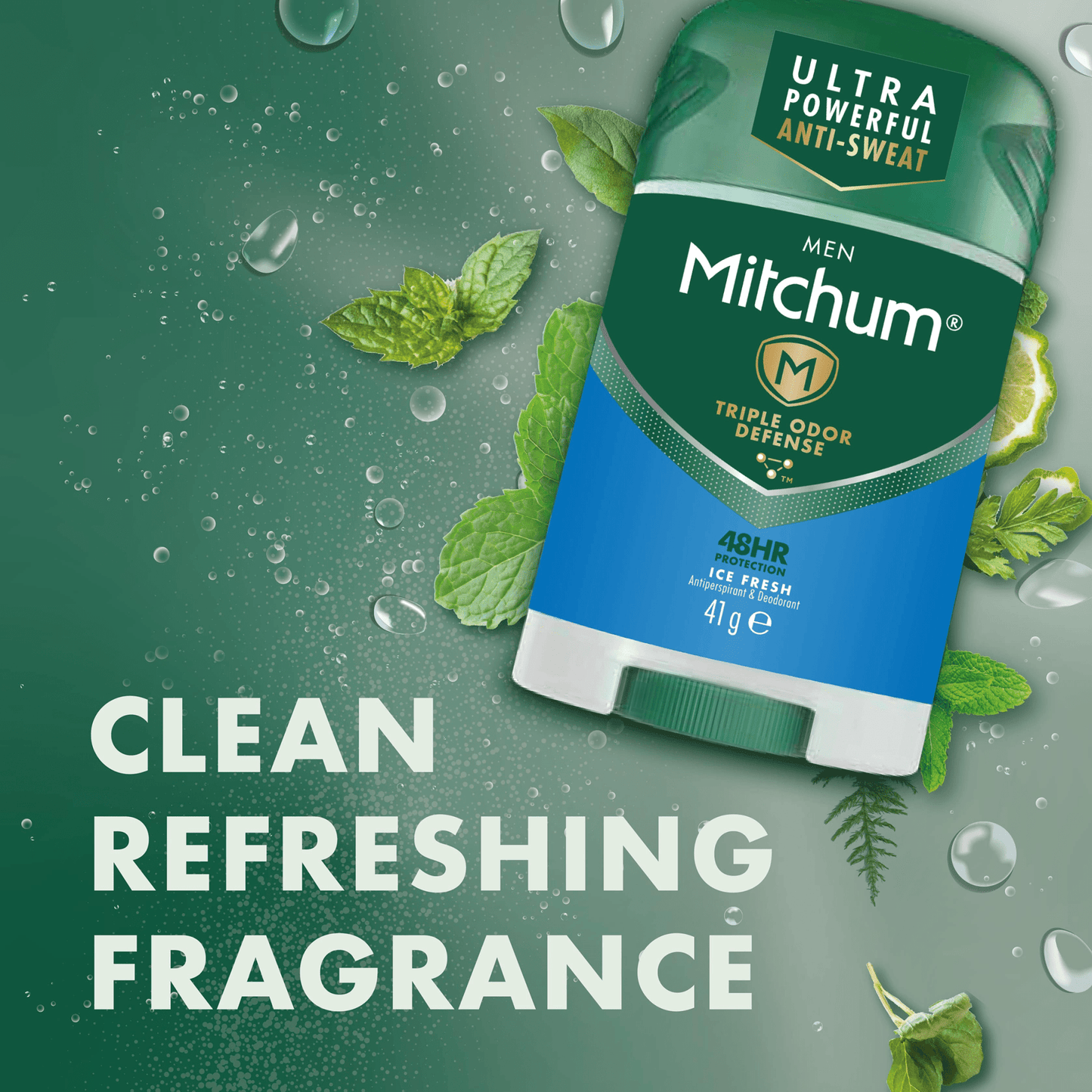 Mitchum Advanced Mens 48Hr Protection Ice Fresh Deodorant Stick 41G