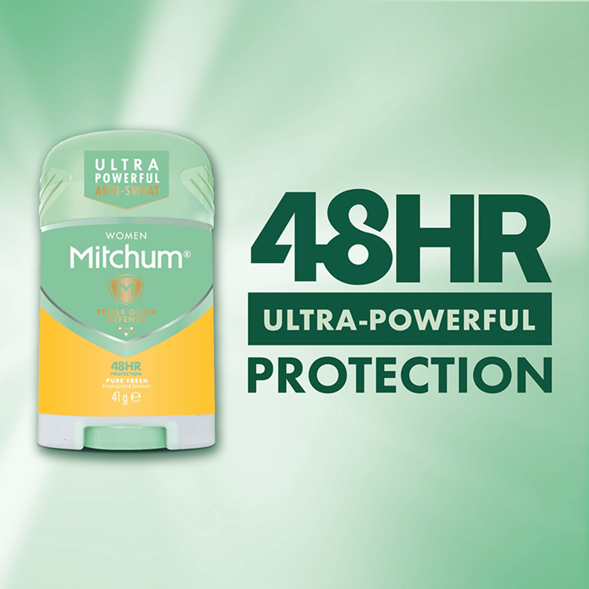 Mitchum Advanced Womens 48Hr Protection Pure Fresh Deodorant Stick 41G