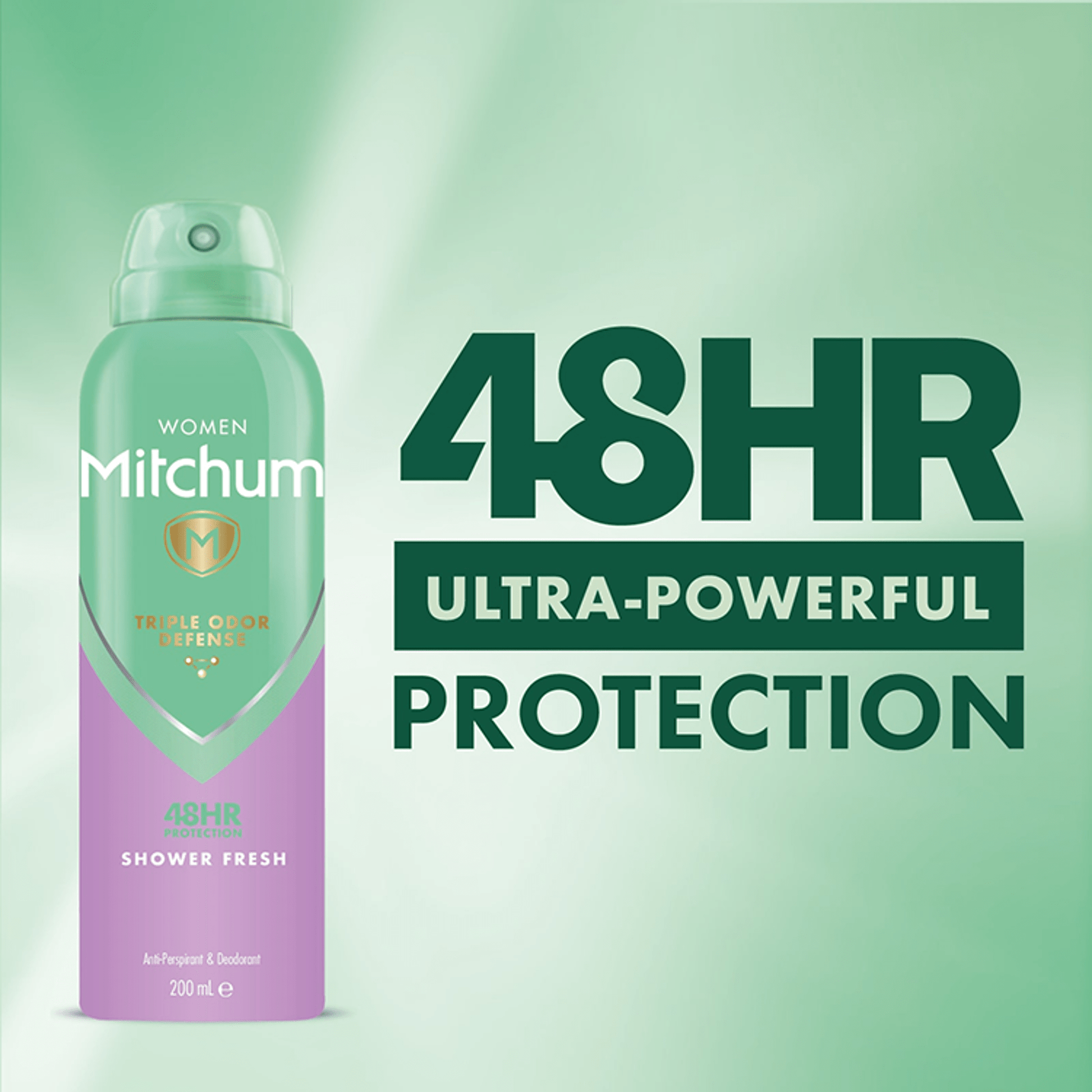 Mitchum Advanced Womens 48Hr Protection Shower Fresh Anti Perspirant 200Ml