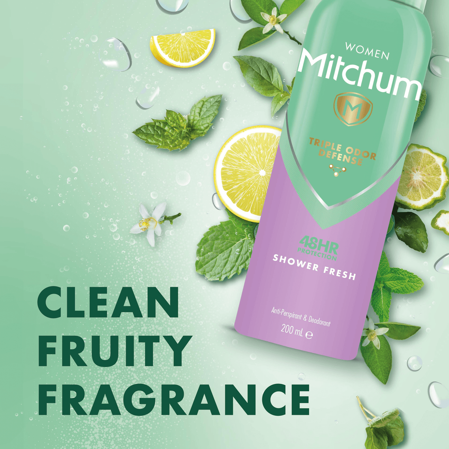 Mitchum Advanced Womens 48Hr Protection Shower Fresh Anti Perspirant 200Ml