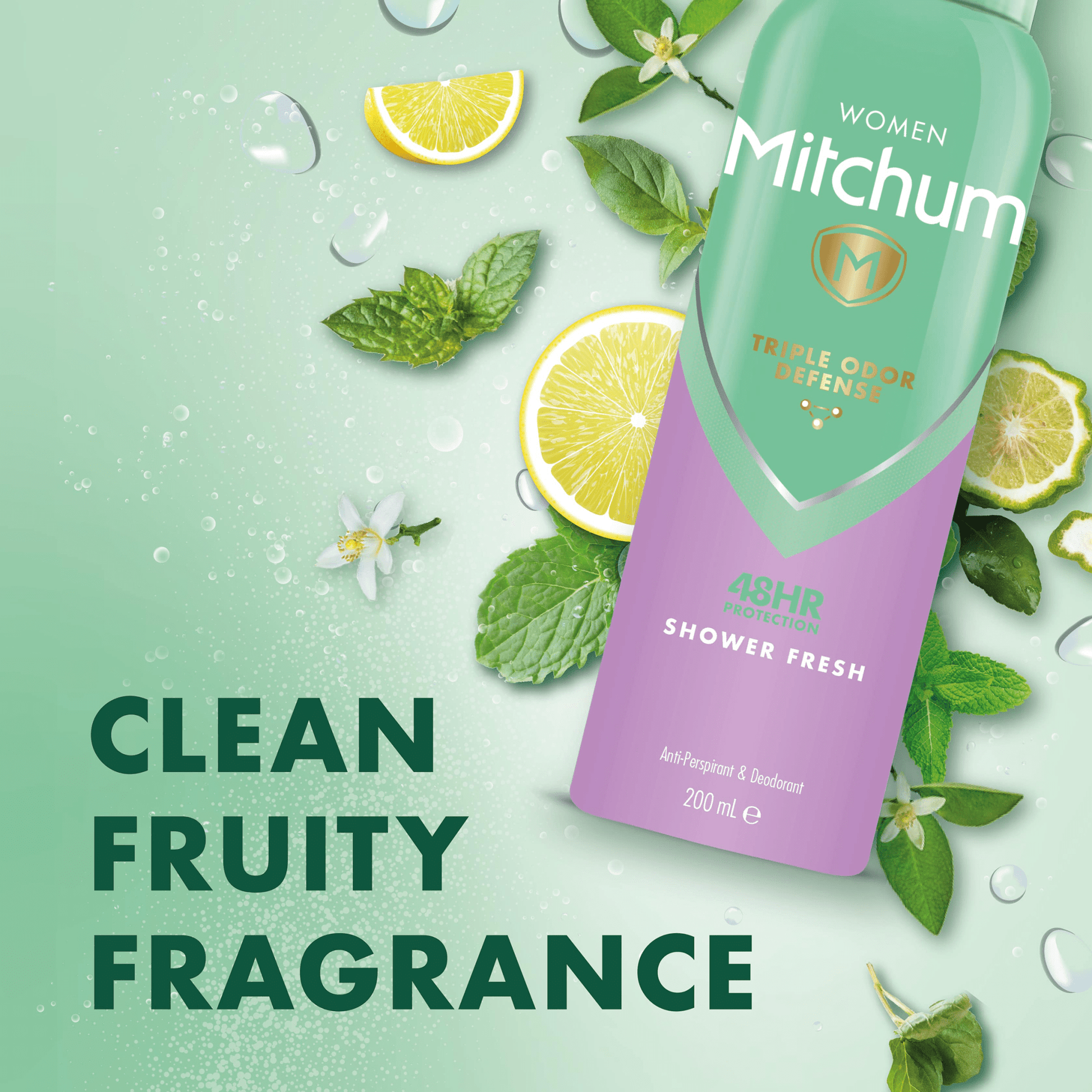 Mitchum Advanced Womens 48Hr Protection Shower Fresh Anti Perspirant 200Ml