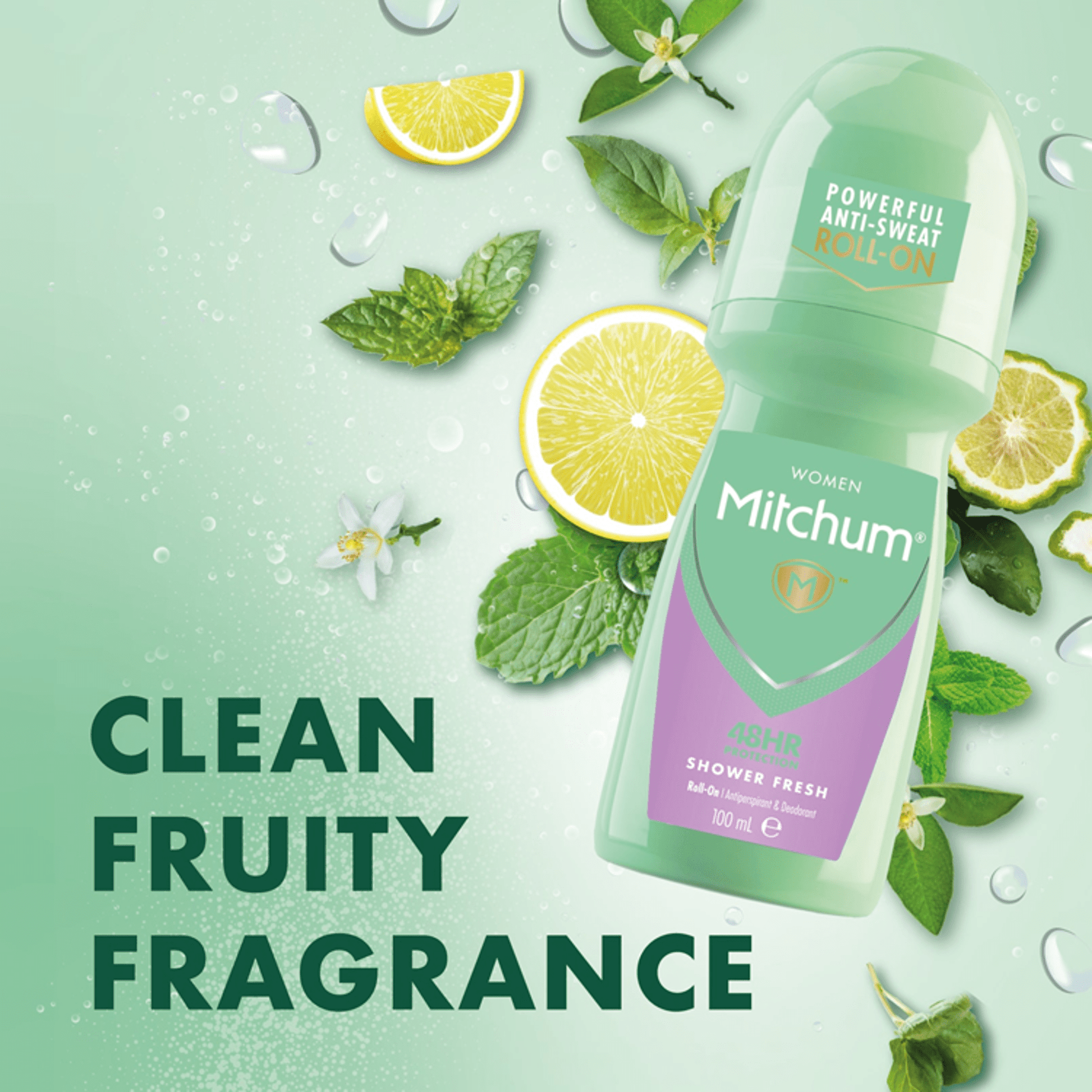 Mitchum Advanced Womens 48Hr Protection Shower Fresh Roll On 100Ml