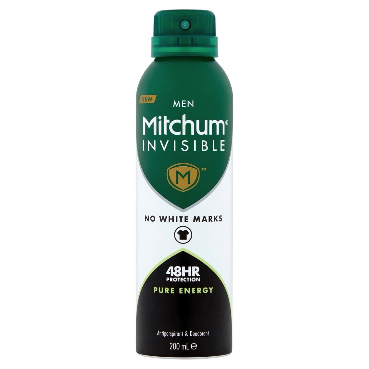 Mitchum Invisible Men's 48 Hr Protection Pure Energy Anti-Perspirant 200ml