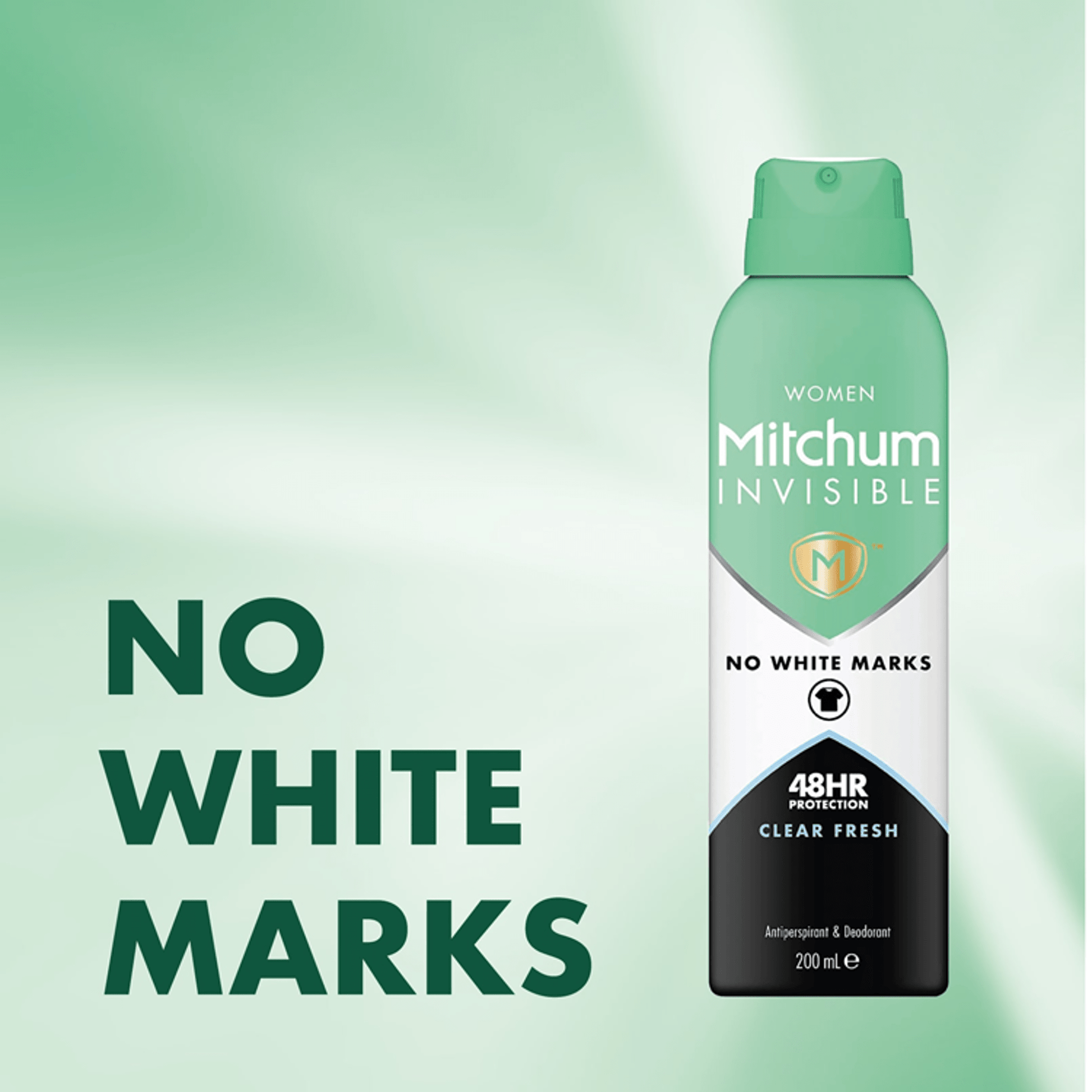 Mitchum Invisible Womens 48 Hr Protection Pure Energy Anti Perspirant 200Ml