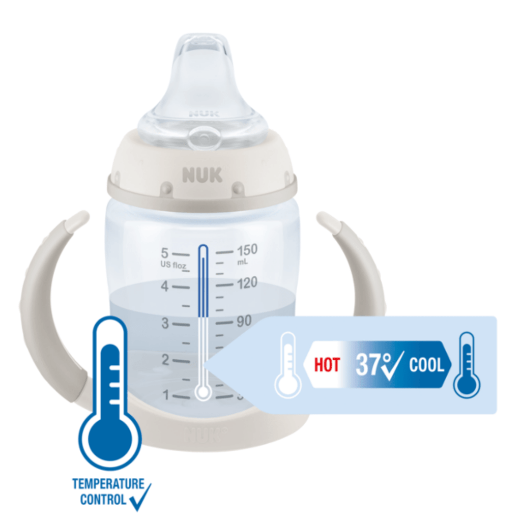 NUK Disney Mickey Mouse First Choice Learner Bottle with Temperature Control, 150ml, 6-18 months