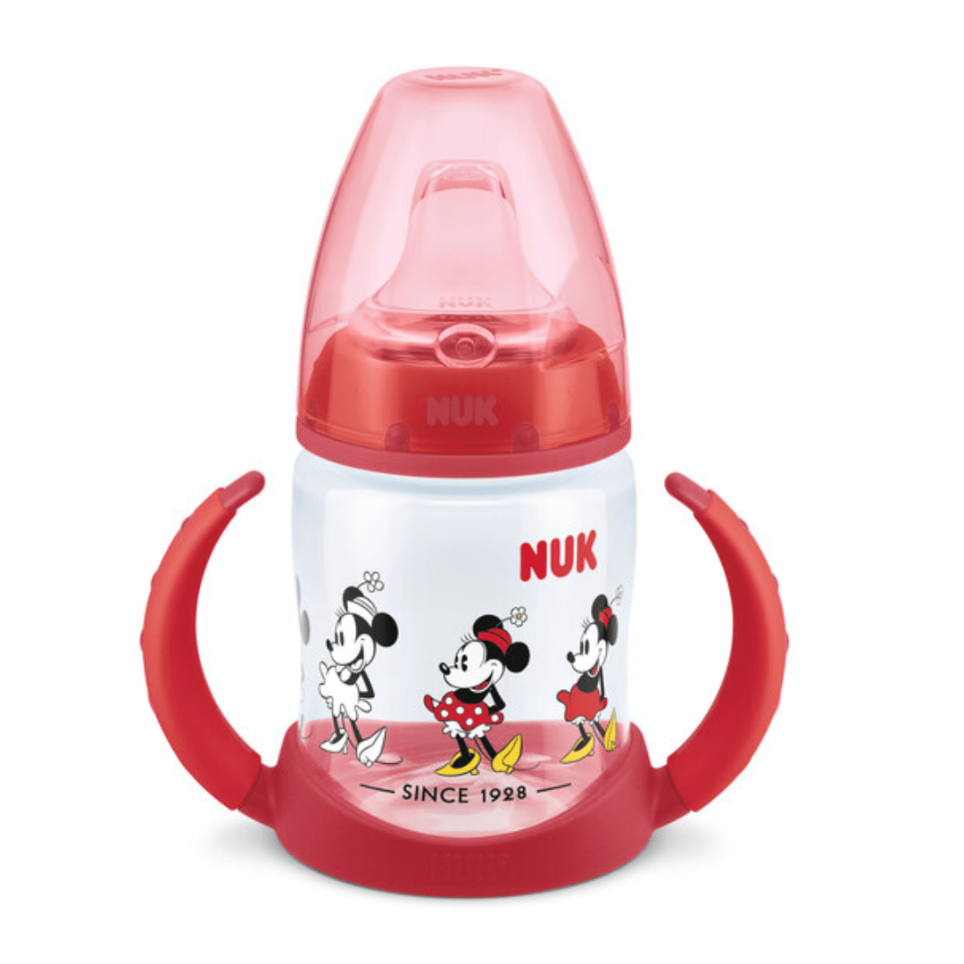 NUK Disney Minnie Mouse First Choice Learner Bottle with Temperature Control, 150ml, 6-18 months