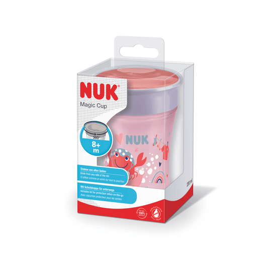 NUK Evolution Magic Cup Pink 8 months+ 230ml