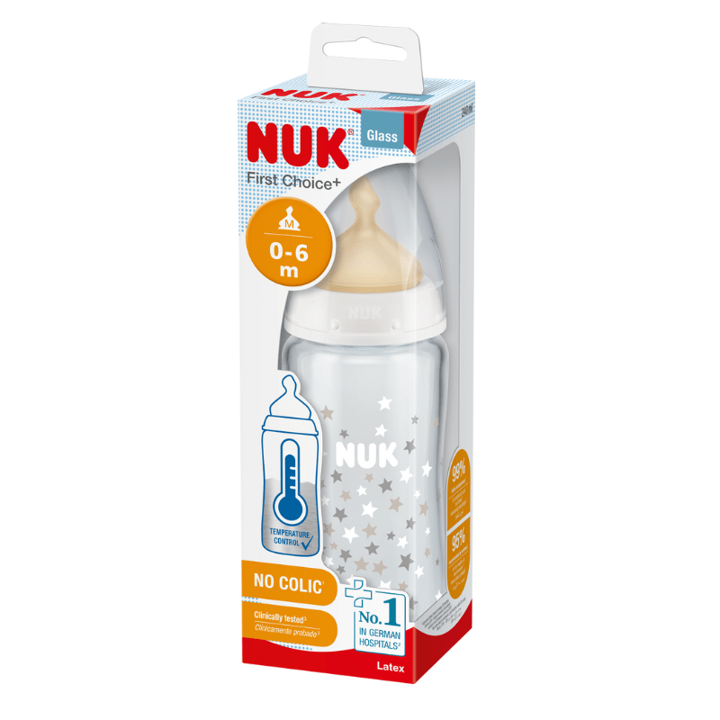 NUK First Choice + Temperature Control Latex Bottle 300ml