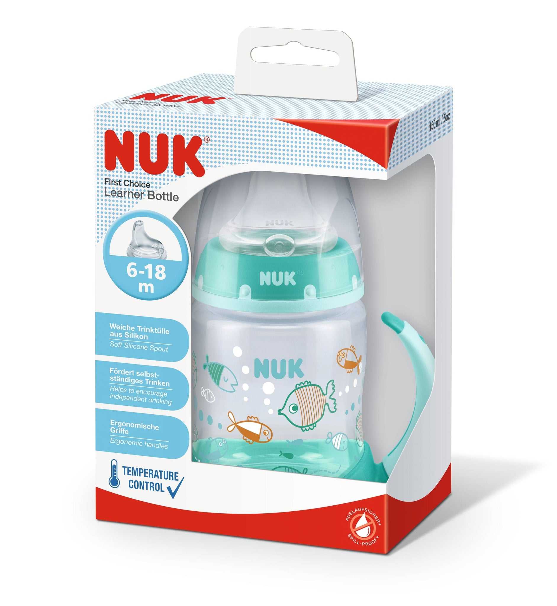 NUK First Choice + Temperature Control Learner Bottle