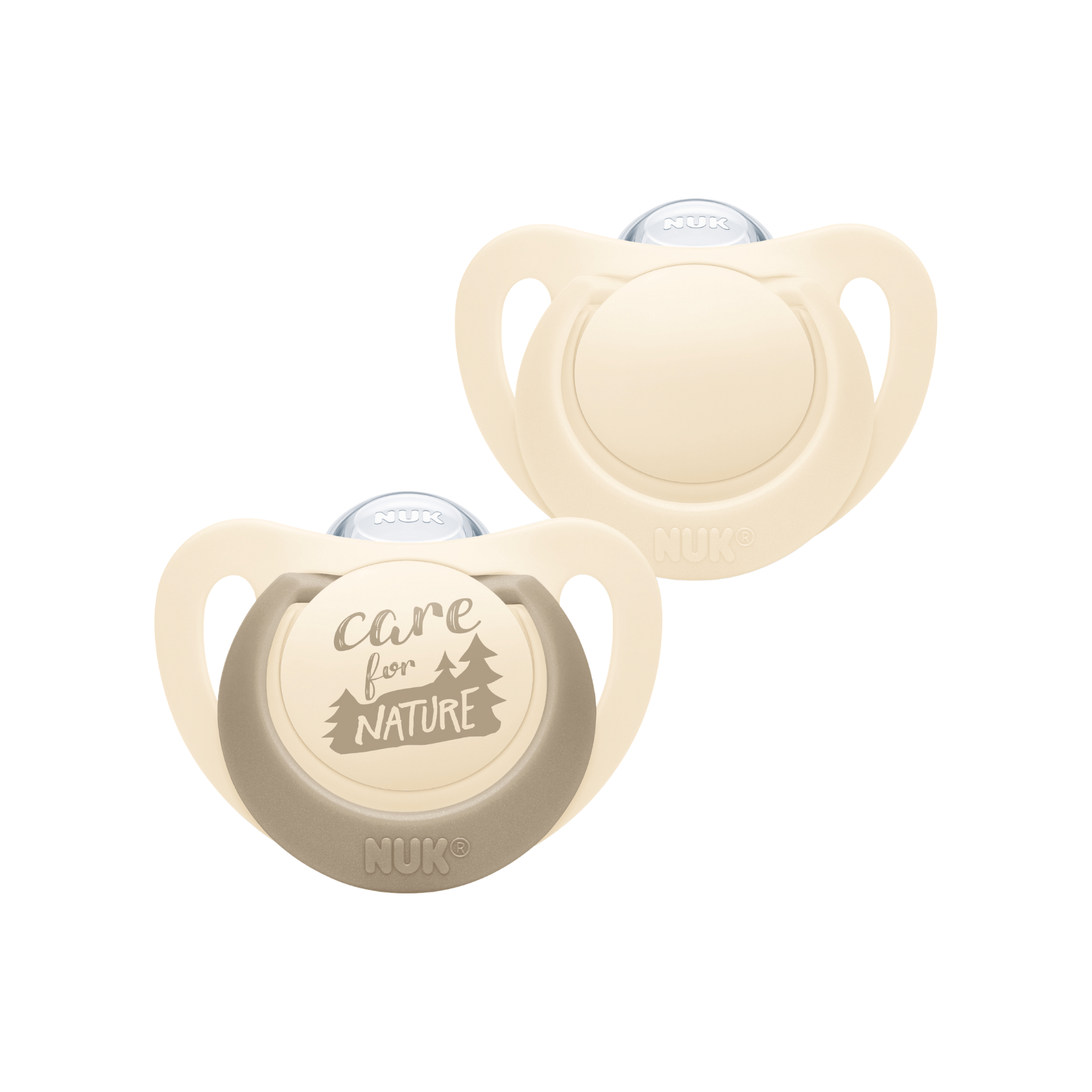 Nuk For Nature Silicone Soother 18 36 Months Cream 2 Pack