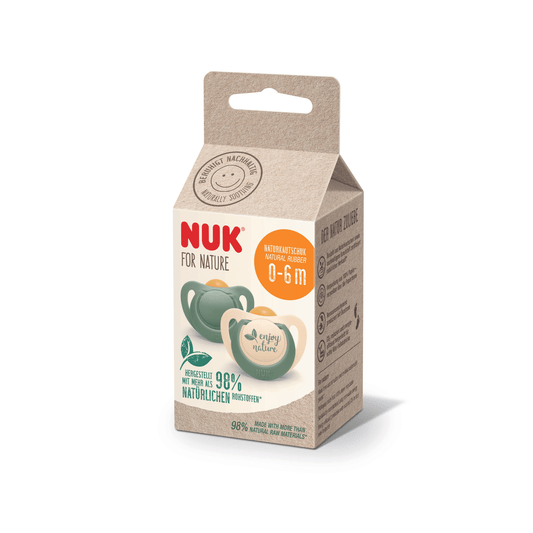 NUK For Nature Soother Green 0-6 Months - 2 Pack