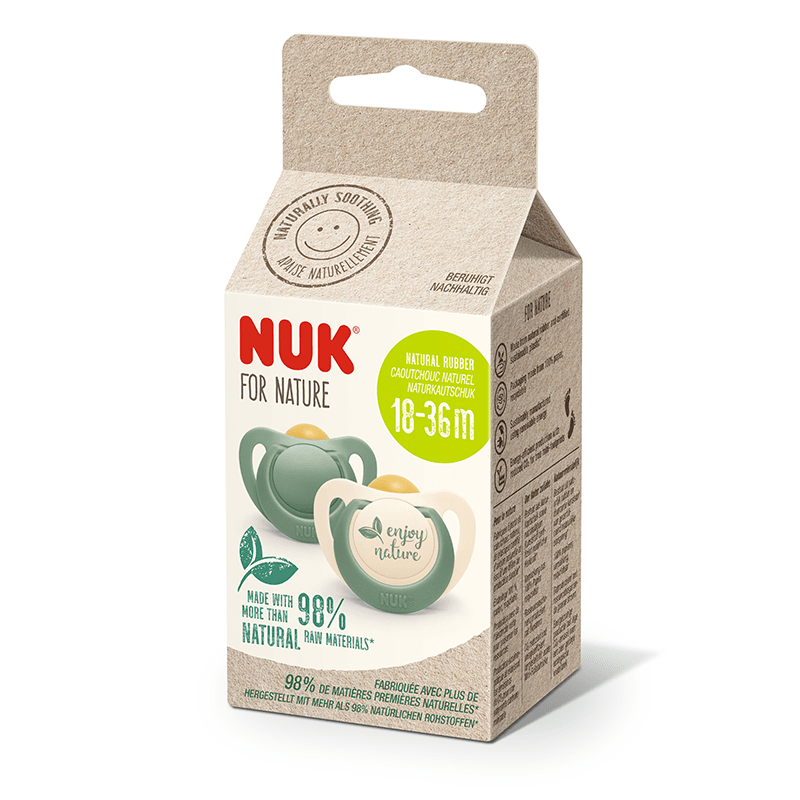 NUK For Nature Soother Green 18-36 Months - 2 Pack