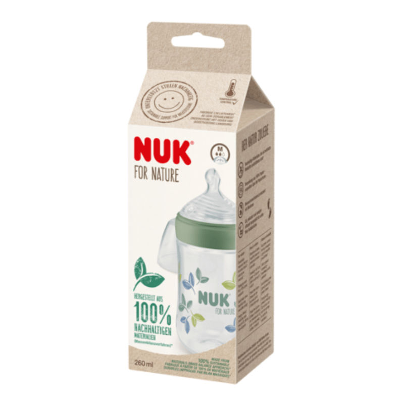 NUK For Nature Temperature Control Silicone Bottle Medium Flow 260ml