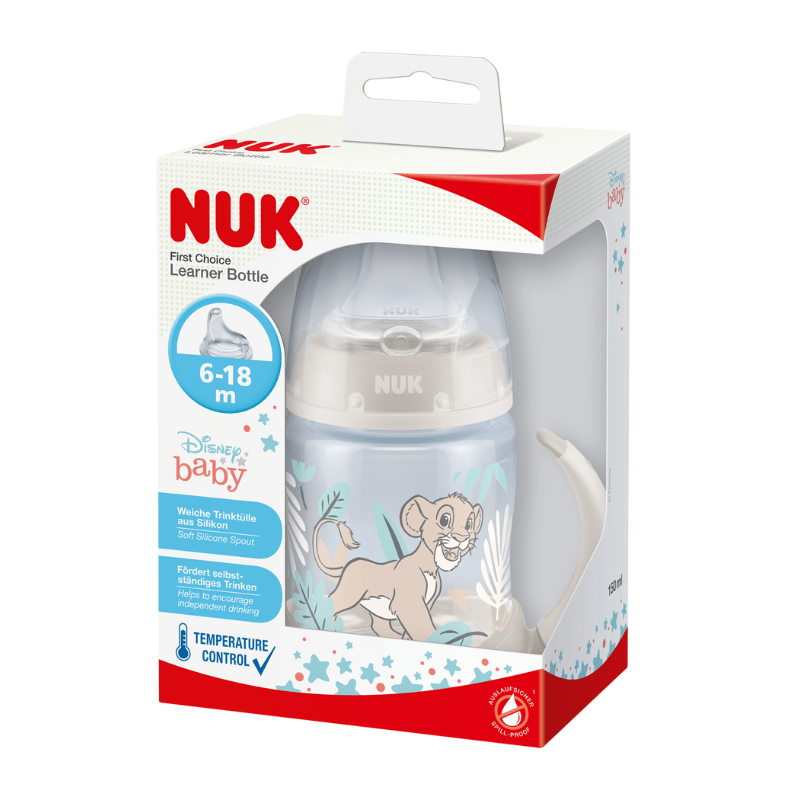NUK Lion King First Choice Learner Bottle 150ml 6-18 Months