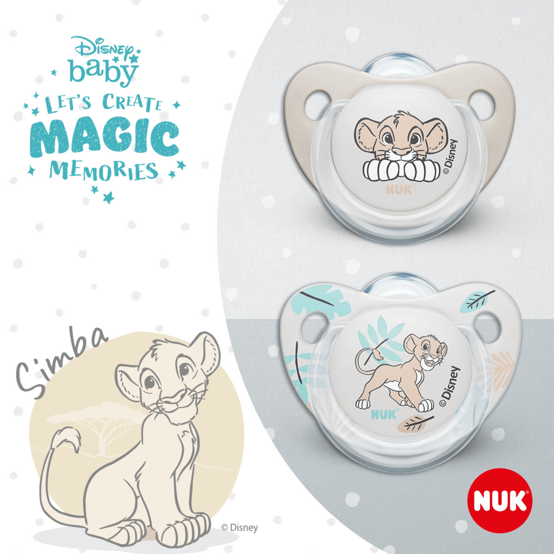 Nuk Lion King Soother 0 6 Months 2 Pack