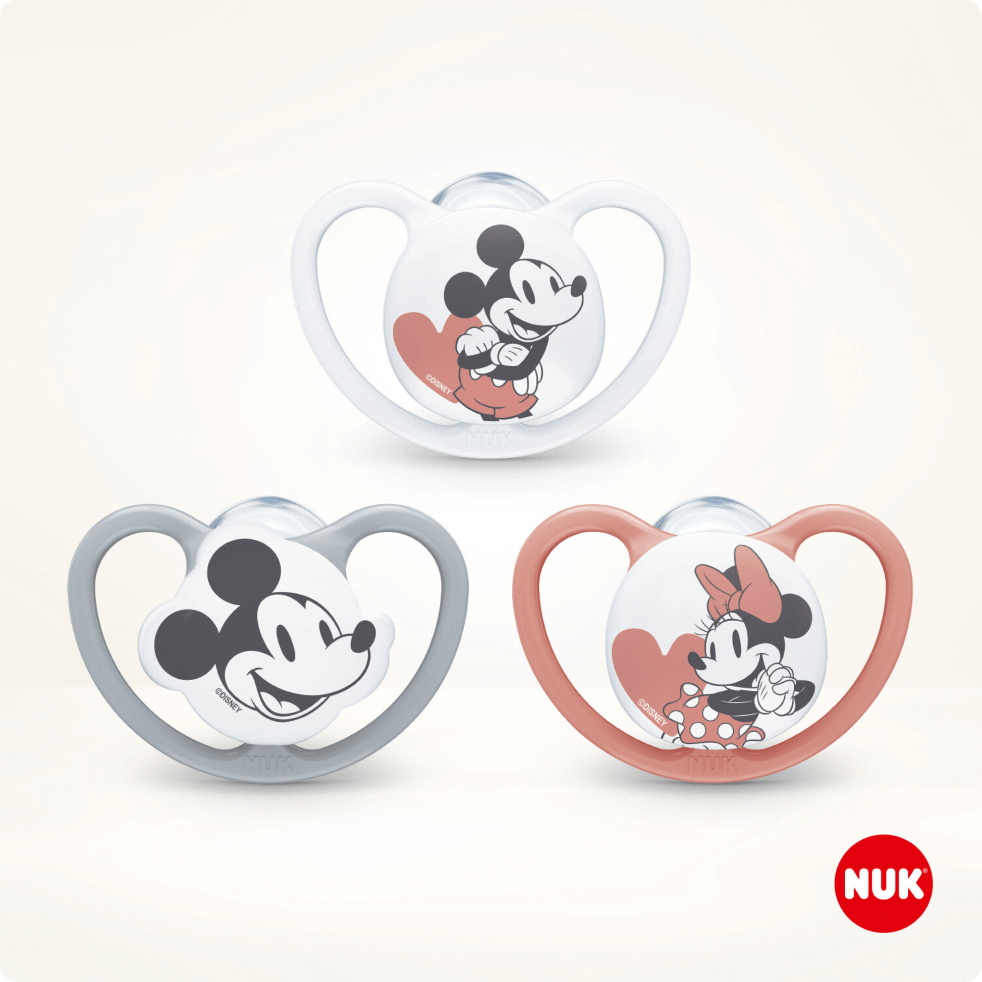 Nuk Mickey Mouse Space Soother 6 18 Months 2 Pack