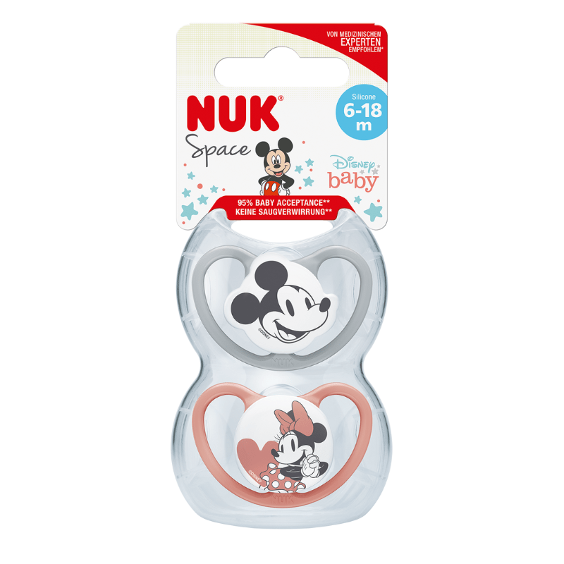 NUK Minnie Mouse Space Soother Size 2 - 2 Pack