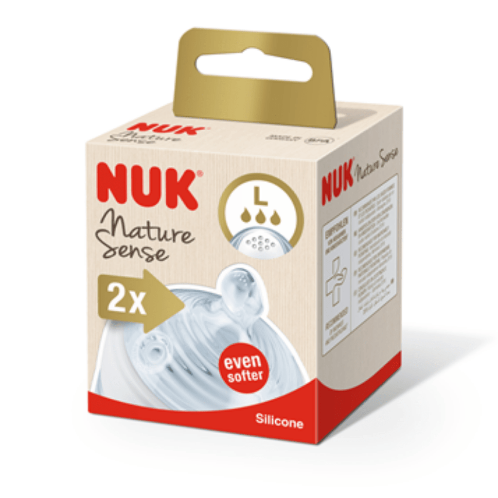 NUK Nature Sense Silicone Teat Large 2 Pack