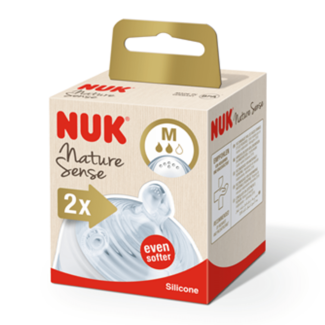 NUK Nature Sense Silicone Teat Medium 2 Pack