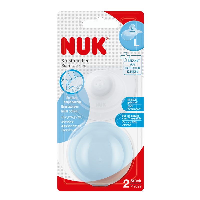 NUK Silicone Large Nipple Shields  2 Pack