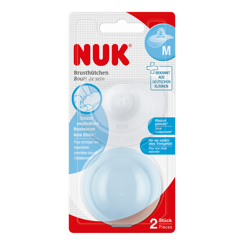 NUK Silicone Medium Nipple Shields 2 Pack