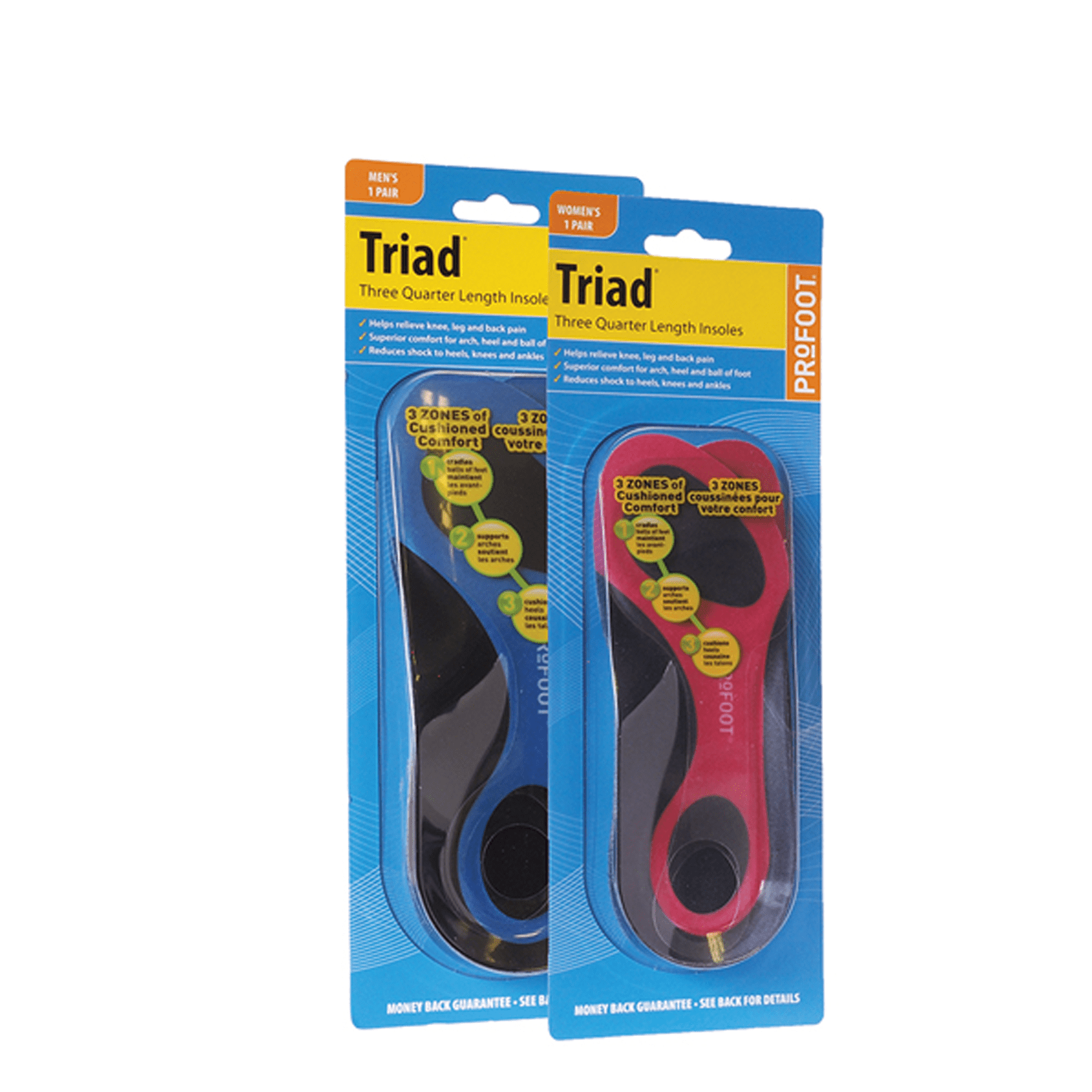 Profoot 3/4 Insole Mens 1 Pair