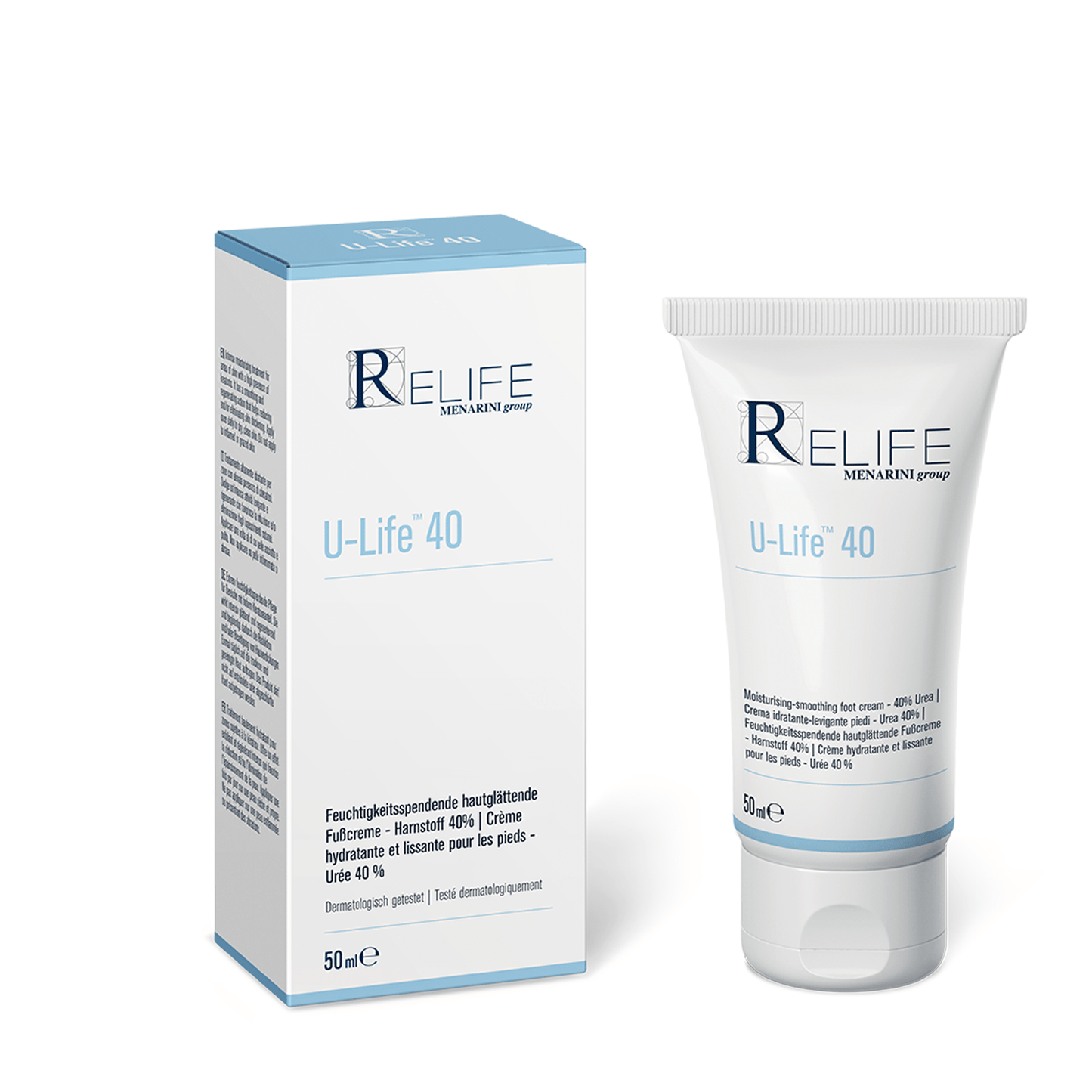 Relife U-Life 40 Moisturising Smoothing Foot Cream 50ml