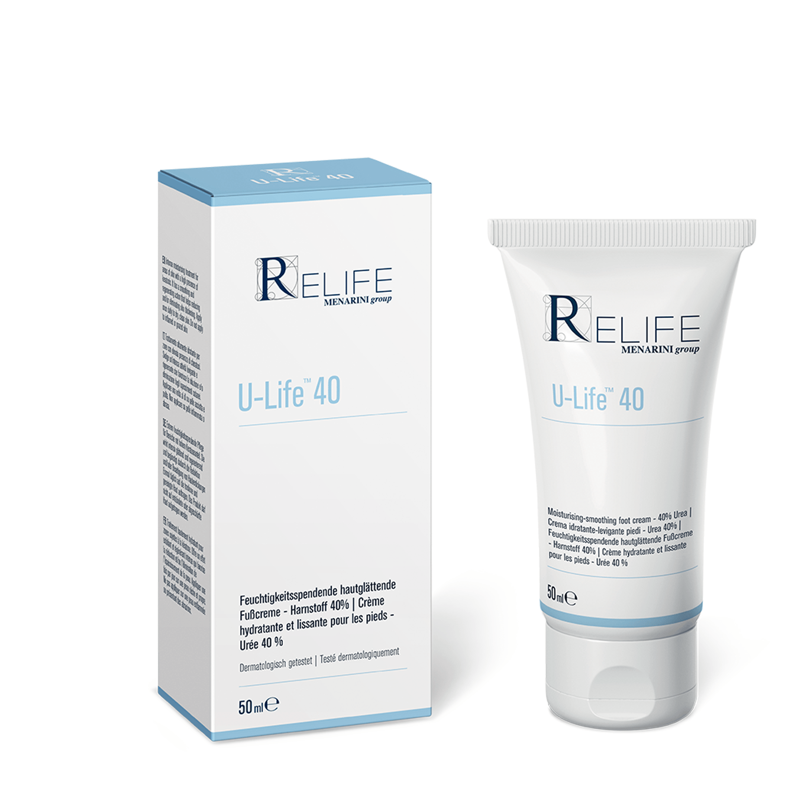 Relife U-Life 40 Moisturising Smoothing Foot Cream 50ml