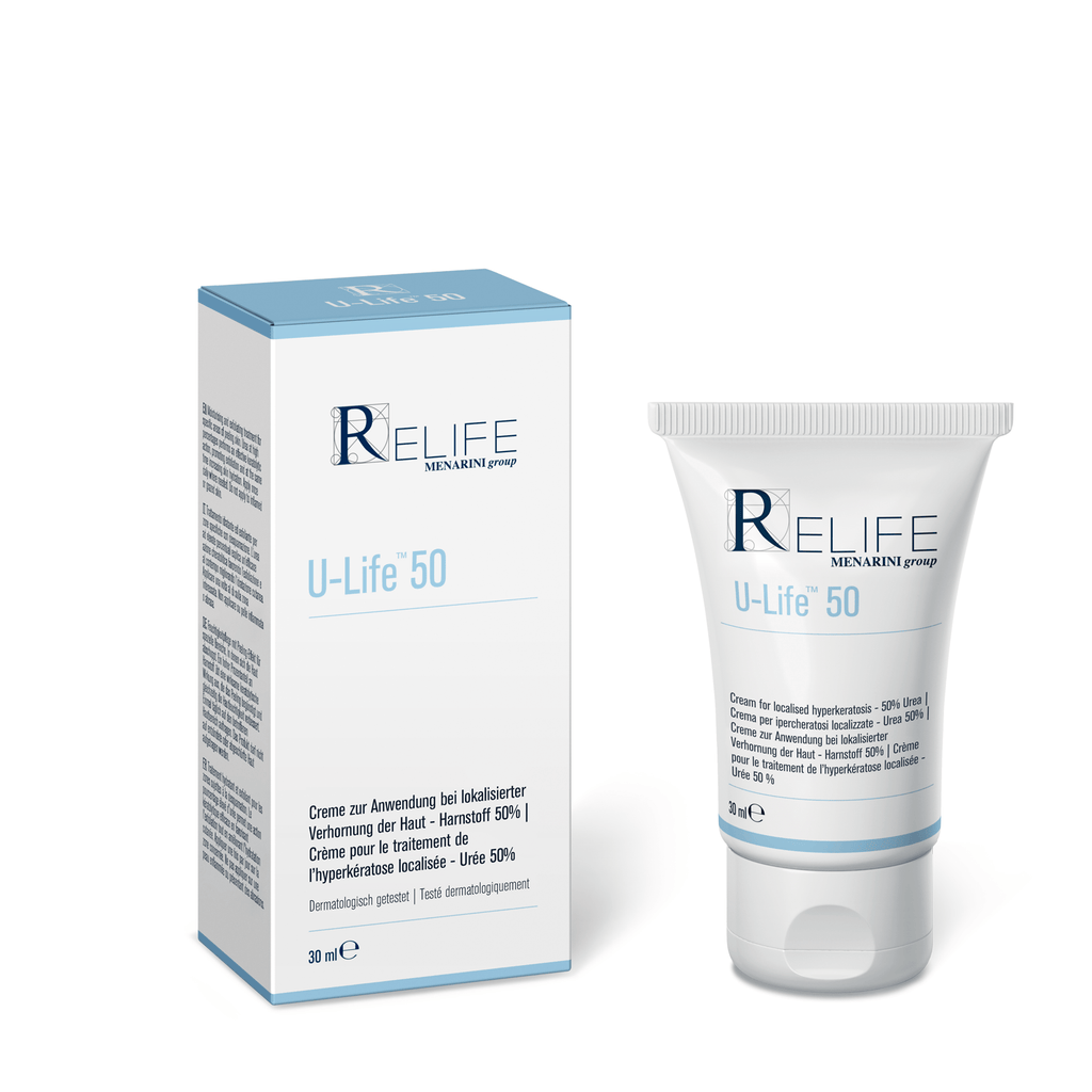 Relife U-Life 50 Cream for Localised Hyperkeratosis (Thickened skin) 30ml