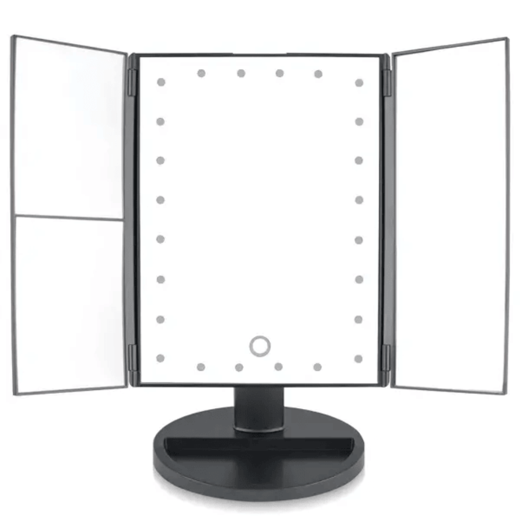 RIO Beauty 24 LED Dimmable Folding Mirror