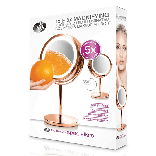 Rio Beauty Rosegold Cosemetic Mirror