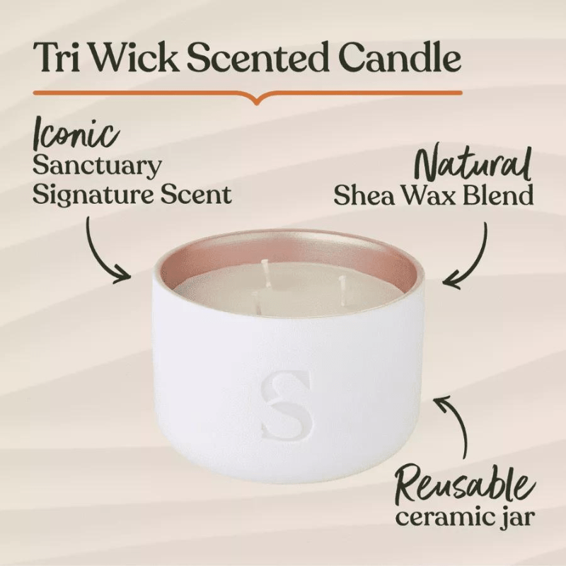 Sanctuary Spa Signature Collection Scented Triple Wick Candle