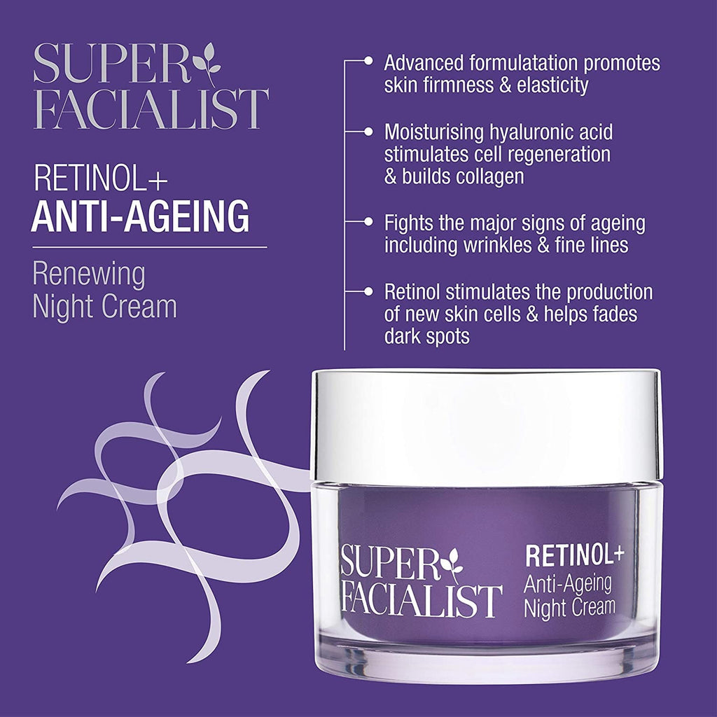 Super Facialist Retinol Anti-Ageing Renewing Night Cream 50ml