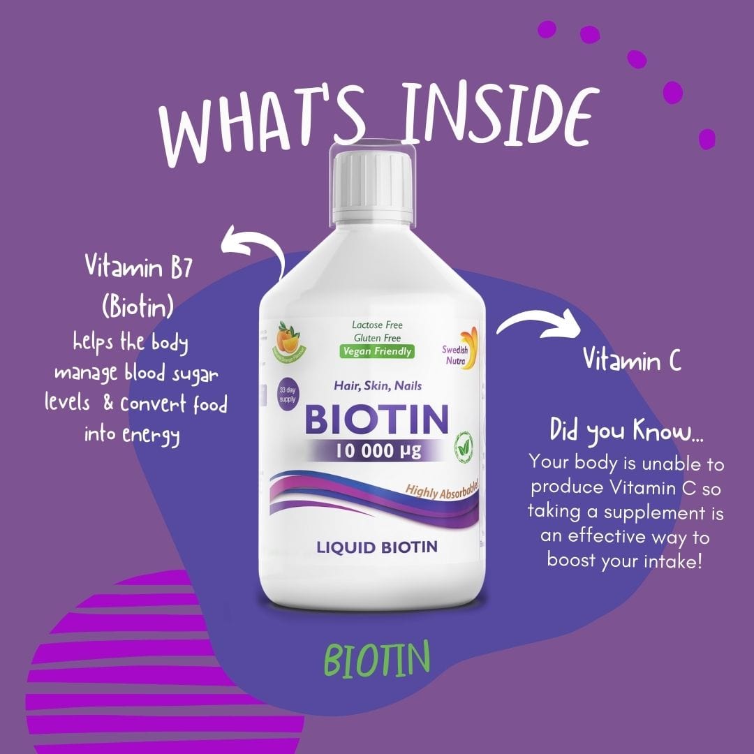 Swedish Nutra Biotin 10 000 Ug 500Ml