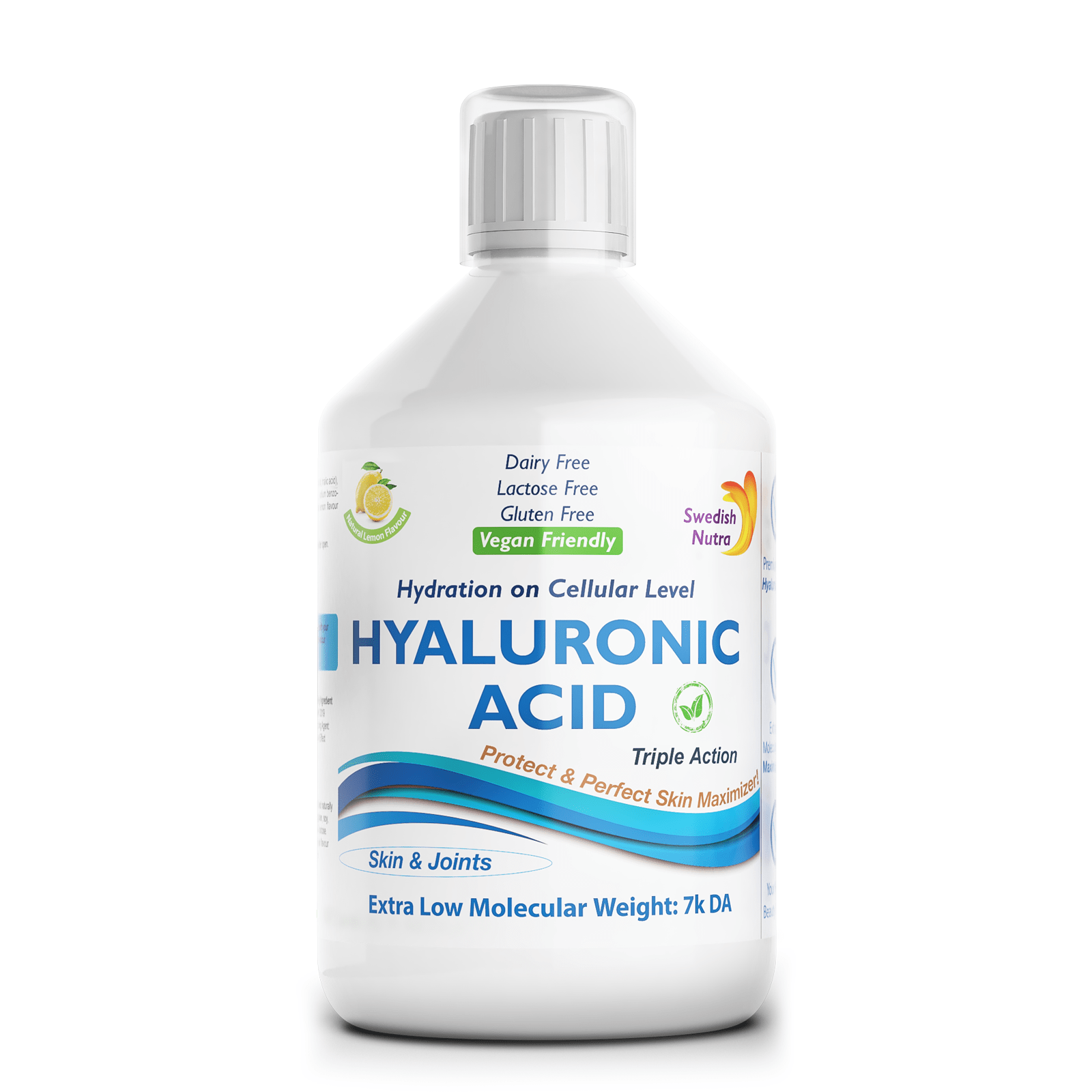 Swedish Nutra Hyaluronic Acid Liquid Supplement 500ml
