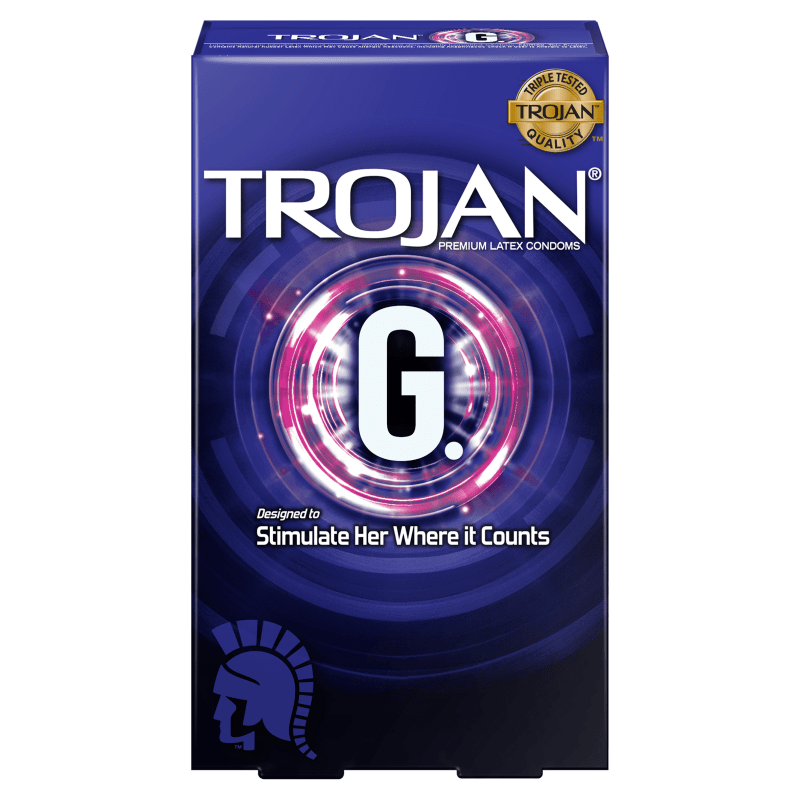 Trojan G-Spot Latex Condoms 10's