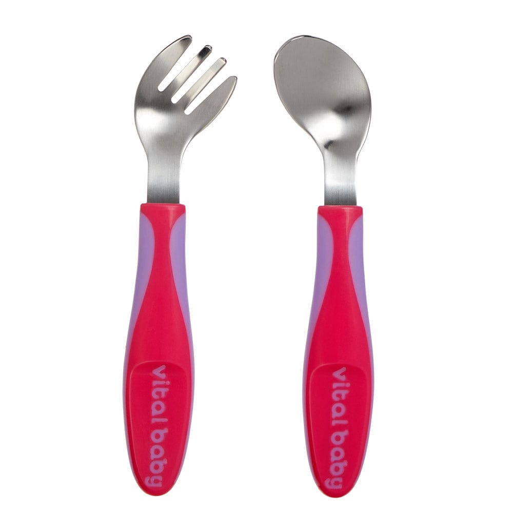 Vital Baby Grown Up Angled Cutlery Fizz 2 Piece