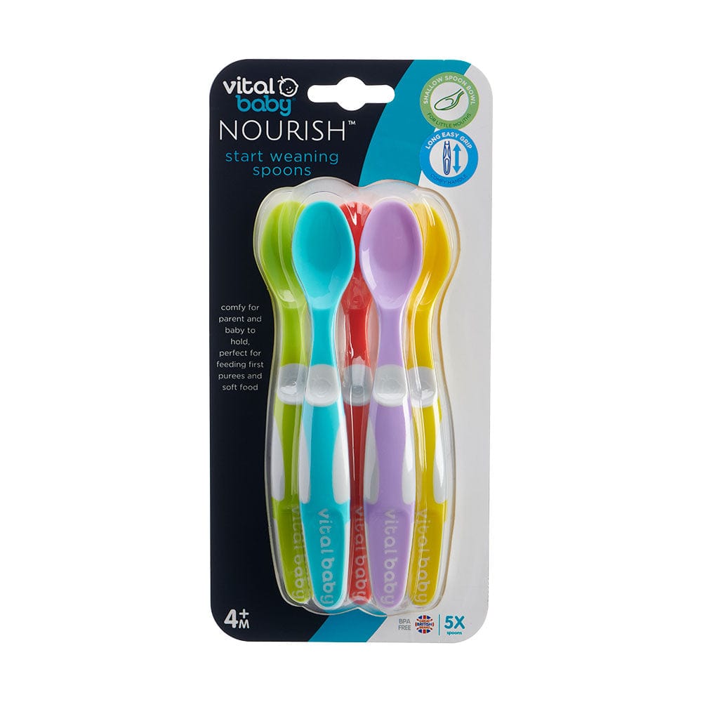 Vital Baby Weaning Spoons 5 Piece