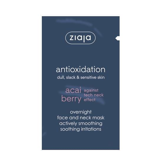 Ziaja Acai Berry Antioxidation Overnight Face & Neck Smooth Mask 7ml